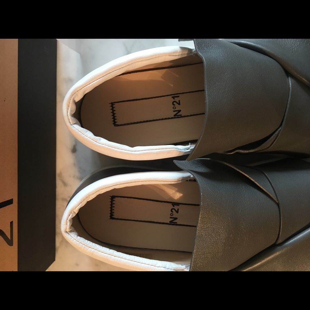 No. 21 Slip on Platform Bow/Knot Sneaker Leather - Picture 8 of 8